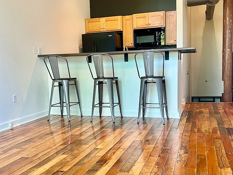 Kitchen bar and stools