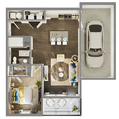 Floor plan 1 Bedroom
