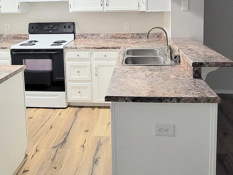 Kitchen from foyer.