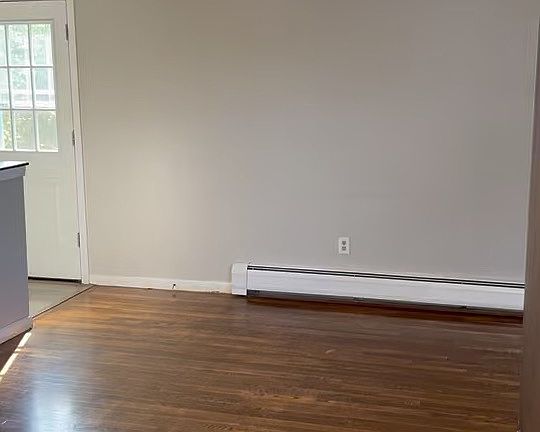 living area to the left of kitchen