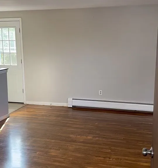 living area to the left of kitchen