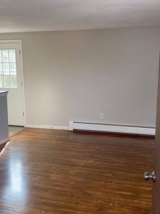 living area to the left of kitchen