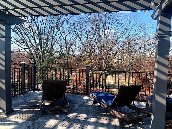 Roof deck overlooking Meridian Hill Park