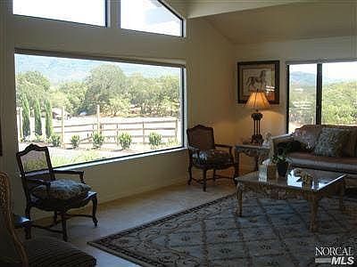 Elegant living room with vistas