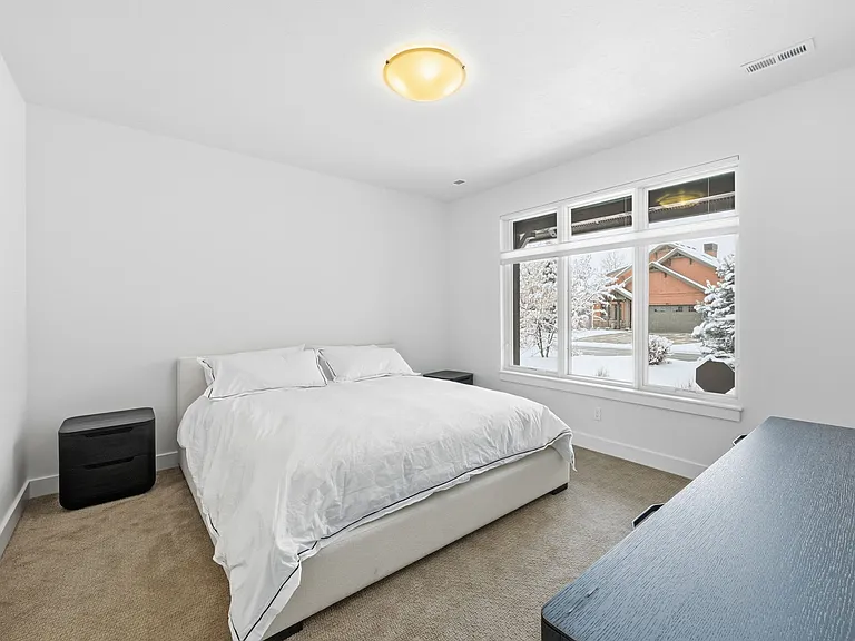 Bedroom with king sized bed