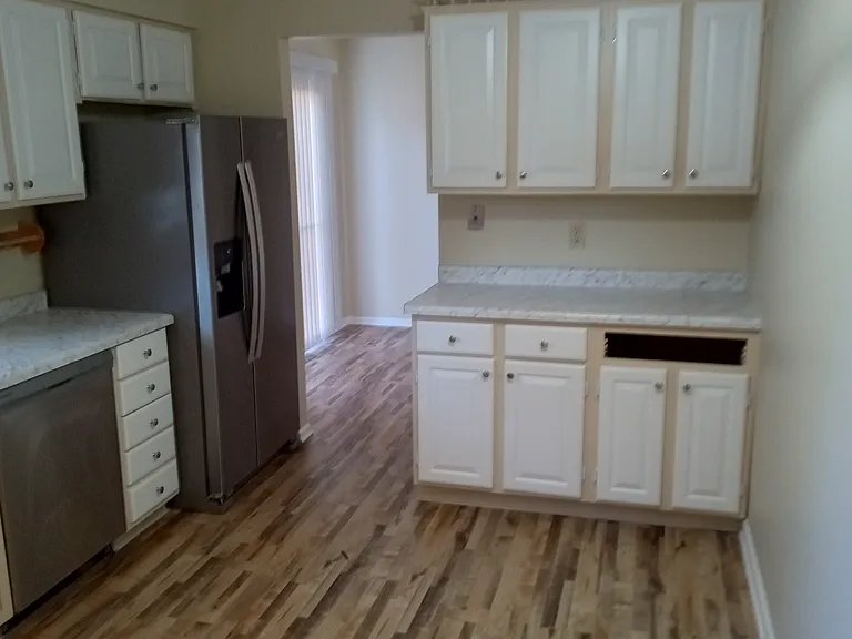 Kitchen cabinets will be finished in two weeks