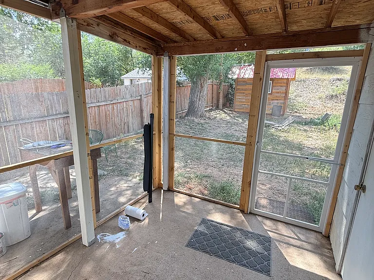 Screened in area attached to master bedroom