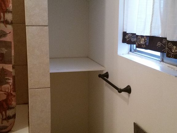 1st bathroom storage shelves