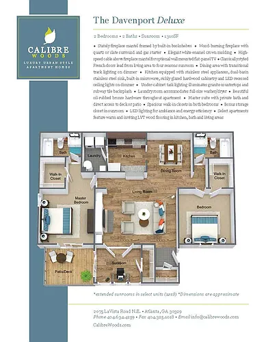 Floor plan Davenport Deluxe