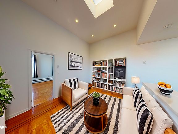 Virtually staged living room