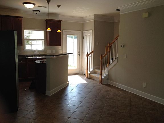 View of kitchen from living room
