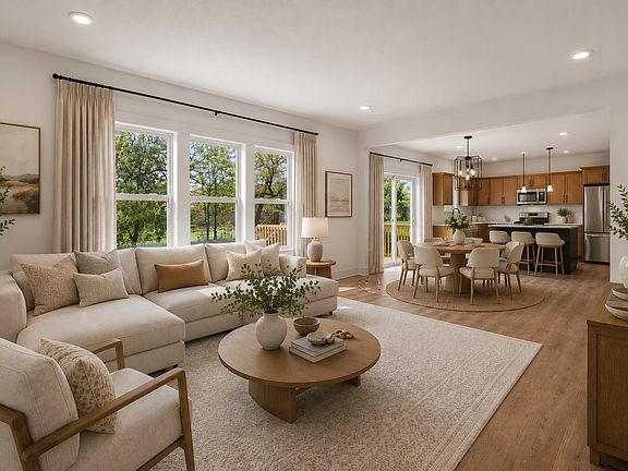 E2390 9.0 Great Room Virtually Staged