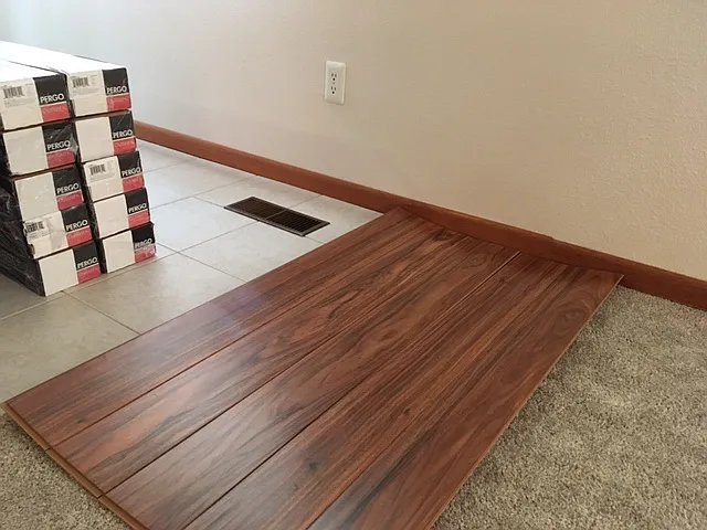 Laminate flooring ready to install