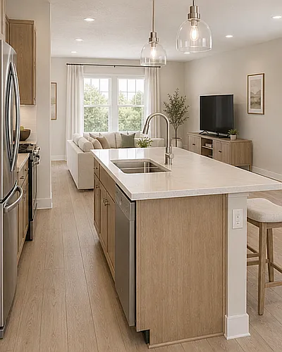 Modern open-concept floorplans