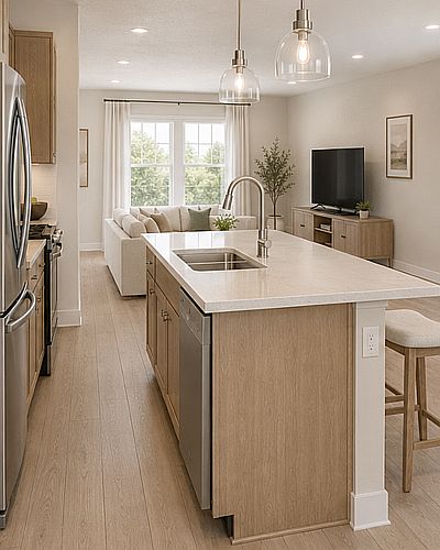 Modern open-concept floorplans