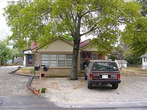 Parking area and driveway