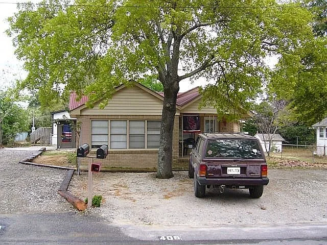 Parking area and driveway