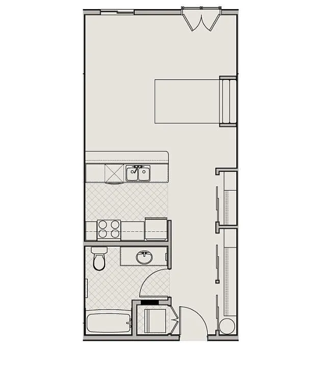 Floor plan Studio F