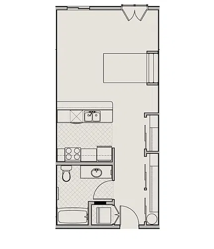 Floor plan Studio F
