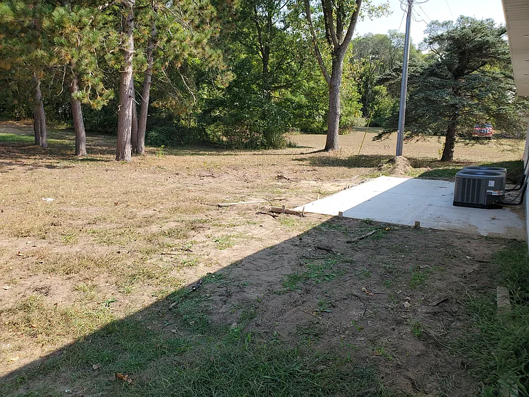 Backyard and patio