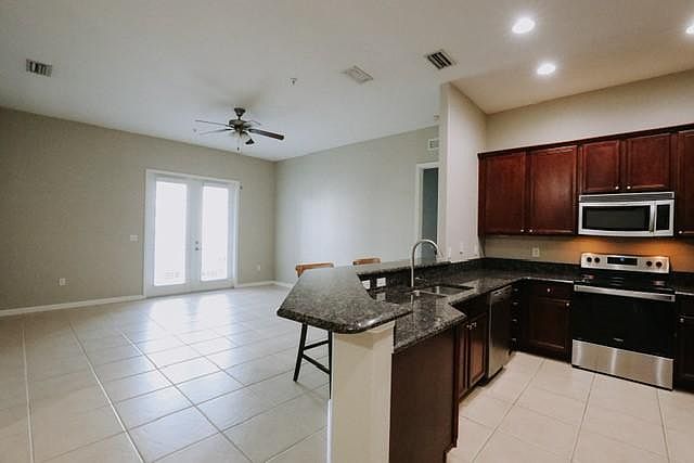 Kitchen and Family room with an open house plan