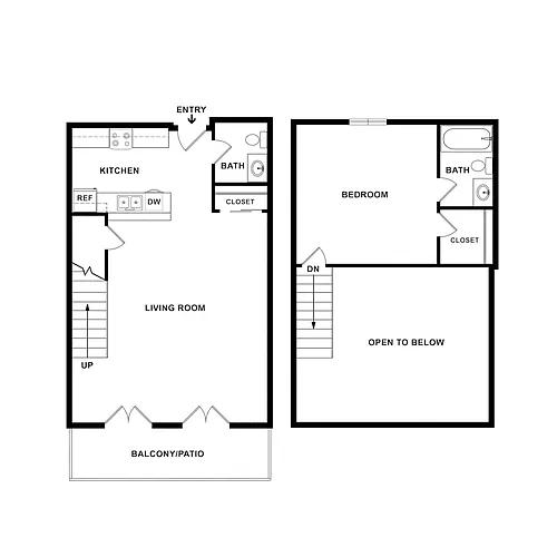 Floor plan 1x1.5A Loft G