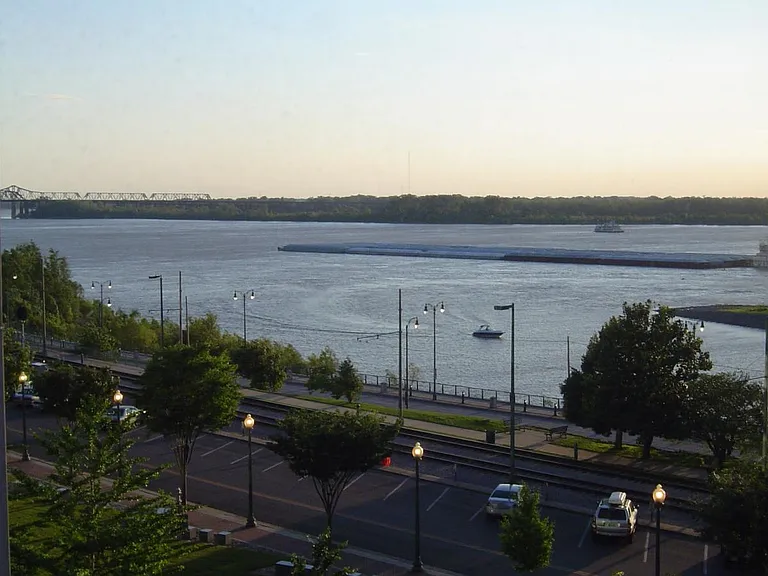 River view from dining area window
