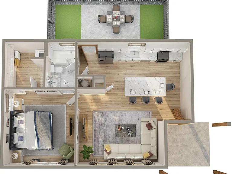 1 Bed/ 1 Bath 1 Bed/ 1 Bath
