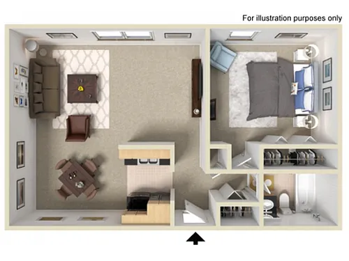 Floor plan 1 Bedroom