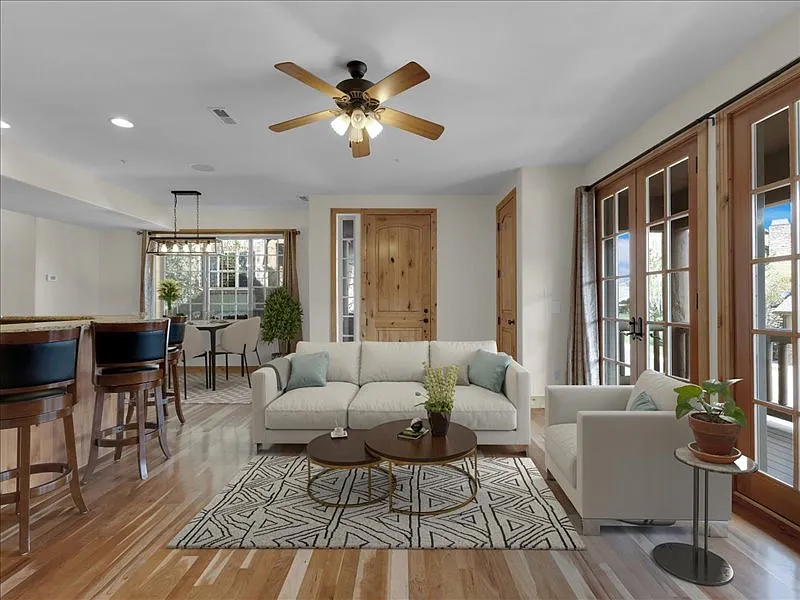 Living Room, rented unfurnished