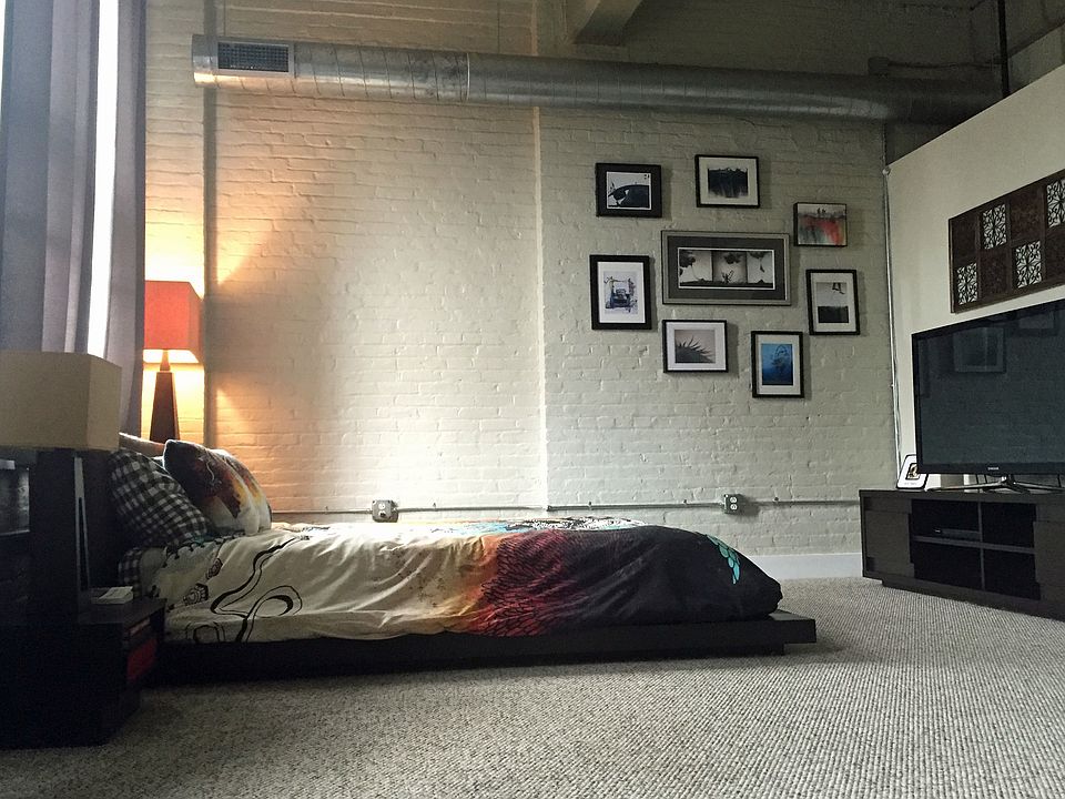 Large Bedroom with Berber carpet.