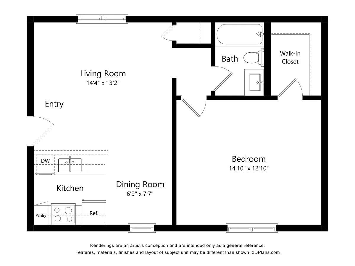 Floor plan A1 - Designer - Miller Square