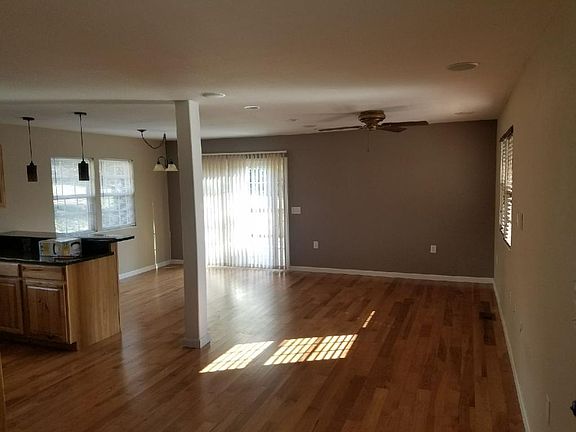 Living room and dining room
