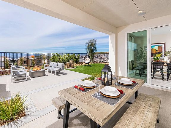 Plan 3 Model Home Backyard Patio