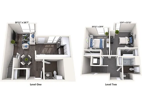 Floor plan B2T-1010-SF-00W-145