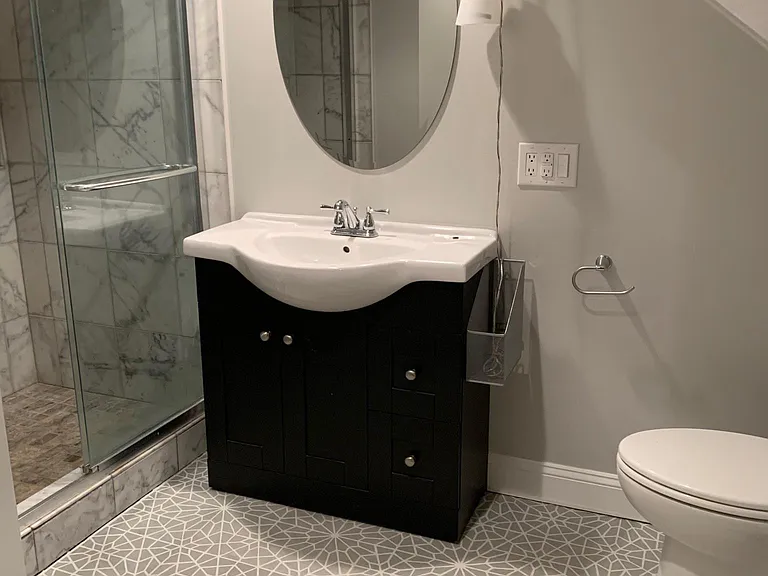 Bathroom in basement