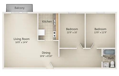 Floor plan B1 Renovated