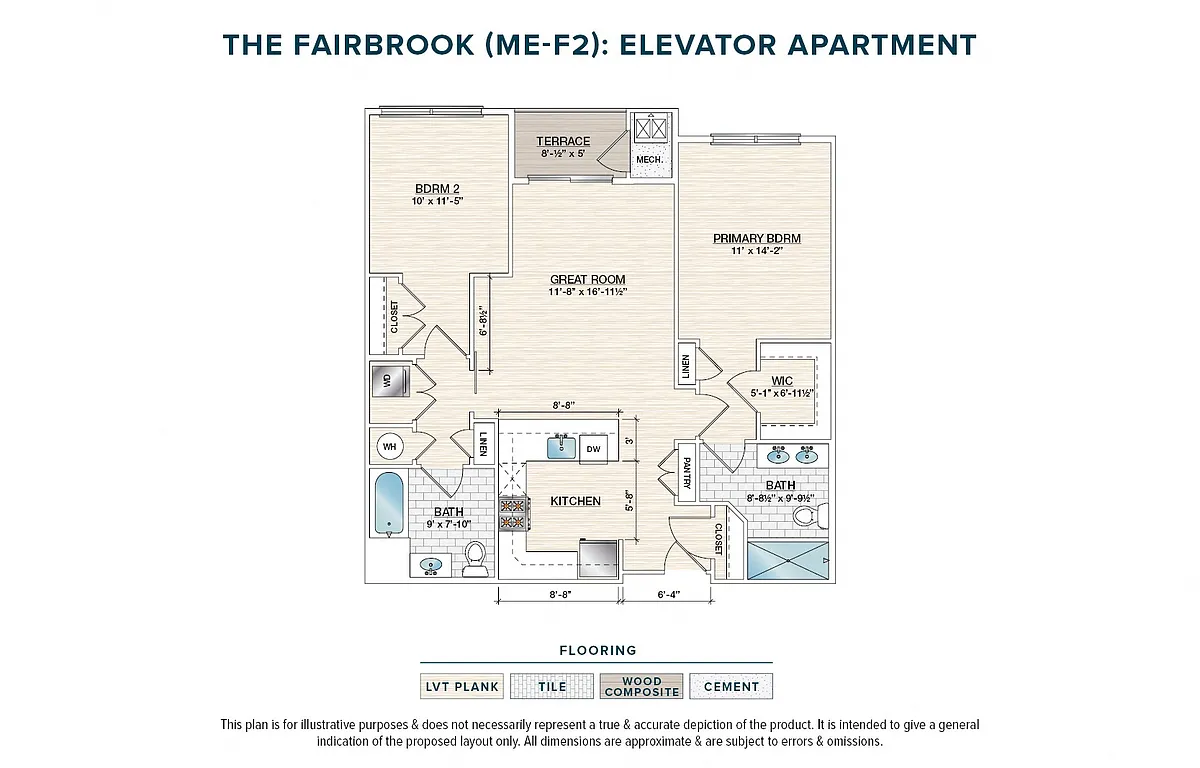 Floor plan The Fairbrook (ME-F2)