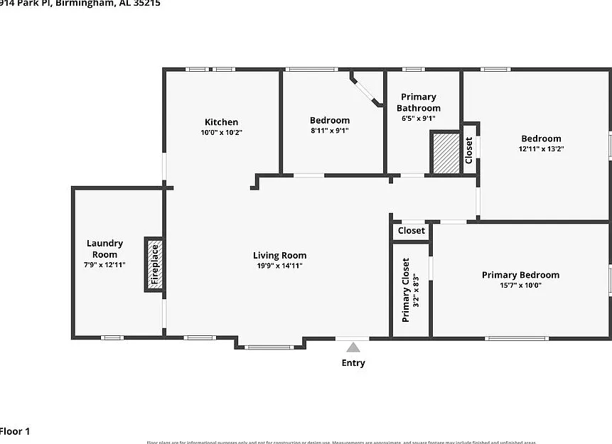 3 bed, 1.0 bath, 1171 sqft, $1,205 — Photo 2
