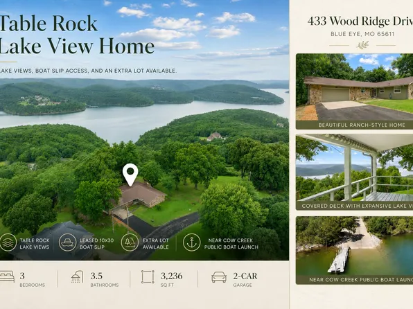 433 Wood Ridge Drive, Blue Eye, MO 65611