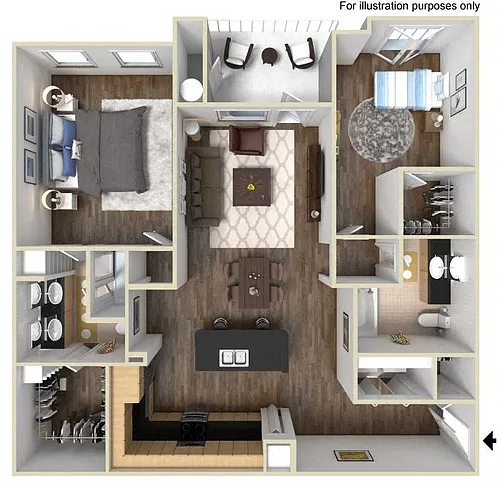 Floor plan 40C1 2X2