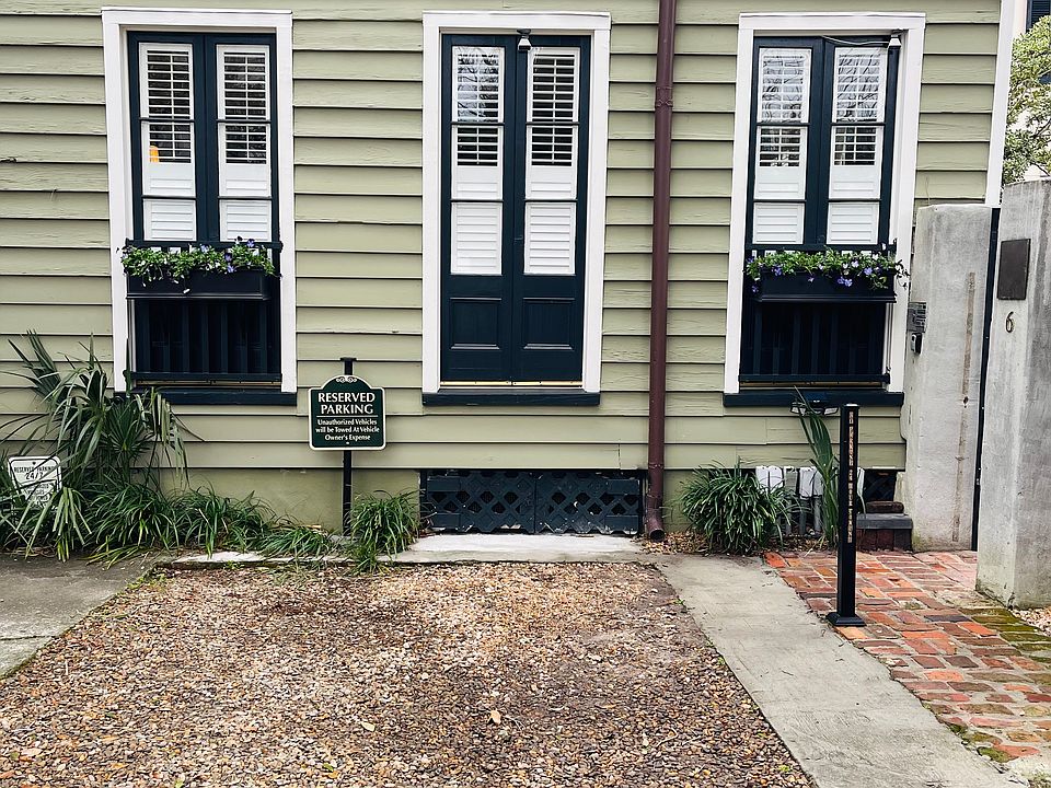 Reserved parking space next to the private entrance.