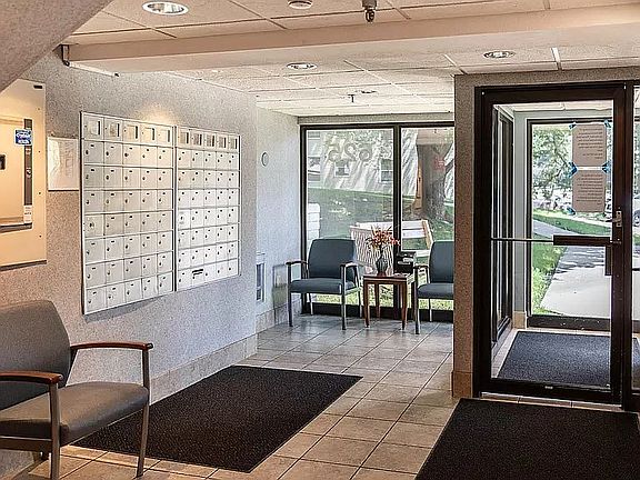 Secured entrance and lobby