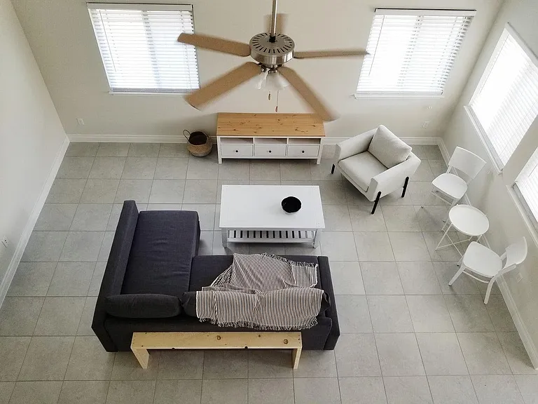 Downstairs living area