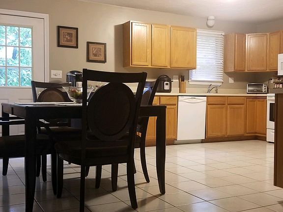 Dining area and kitchen