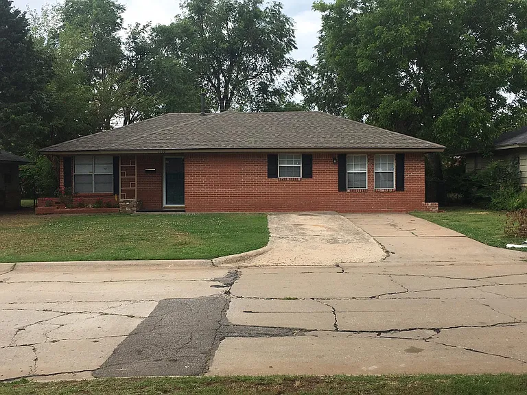 Front of house with two car driveway