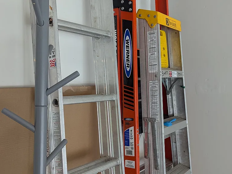 Garage various sized Ladders