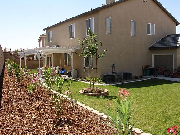 Fully landscaped backyard