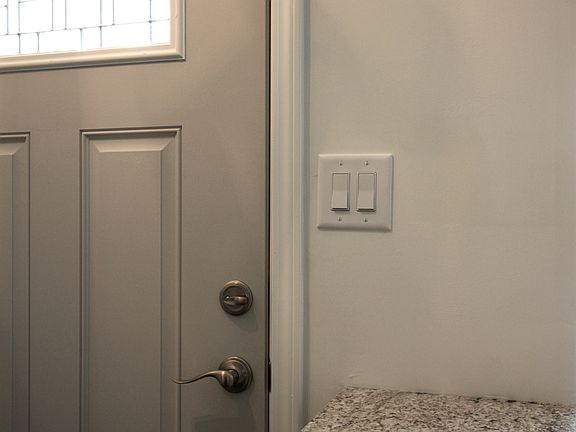 Granite top at entrance