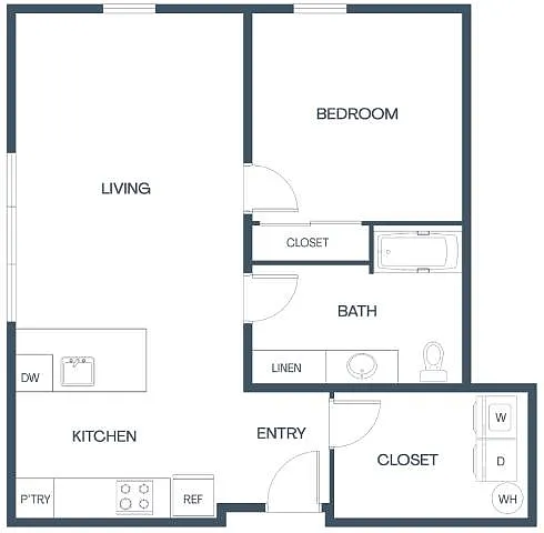 Floor plan Paxton ADA